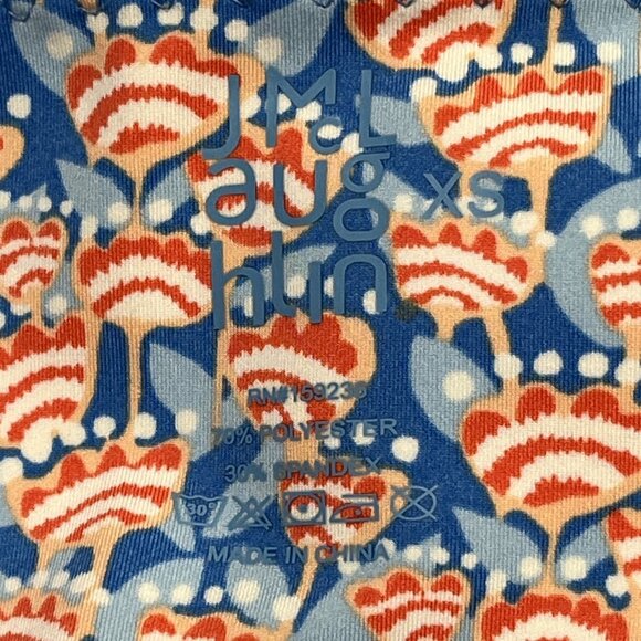 J McLaughlin Rhonda Leggings Womens XS Blue Coral Caravelle Pull On Active Gym - Picture 10 of 11